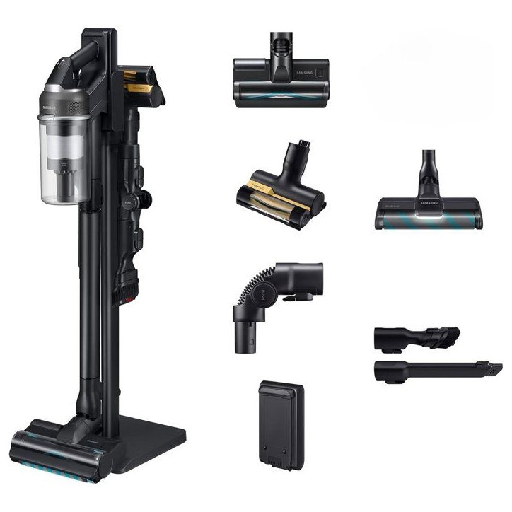 SAMSUNG Jet 95S Complete VS70H28HFC/WD - Aspirateur Balai sans fil - 280 AW - Autonomie 60 min - Station de charge Jet