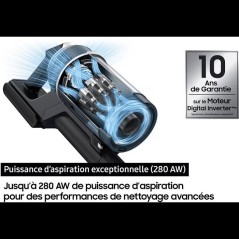 SAMSUNG Jet 95S Complete VS70H28HFC/WD - Aspirateur Balai sans fil - 2