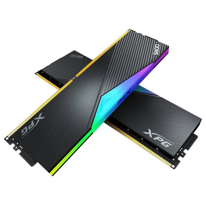 Barrette mémoire PC - ADATA - LANCER RGB - 16 Go DDR5 - U-DIMM - 6000 MHz CL40 Noir Barrette mémoire PC - ADATA - LANCER RGB - 16 Go DDR5 - U-DIMM - 6000 MHz CL40 Noir