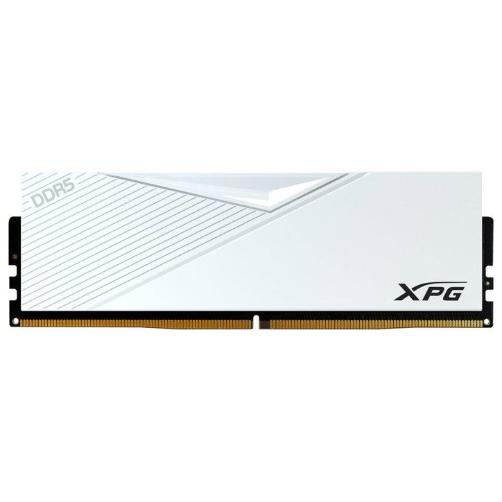 Barrette mémoire PC - ADATA - LANCER RGB - 16 Go DDR5 - U-DIMM - 6000 MHz CL40 Blanc Barrette mémoire PC - ADATA - LANCER RGB - 16 Go DDR5 - U-DIMM - 6000 MHz CL40 Blanc