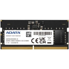 Mémoire portable - ADATA - STANDARD - 8 Go DDR5 - SO-DIMM - 4800 MHz