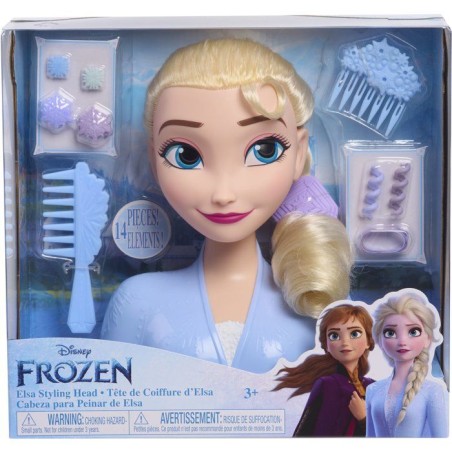 Tête à coiffer - DISNEY - La Reine des Neiges - Elsa - 14 accessoire