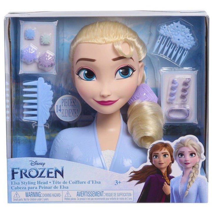 Tête à coiffer - DISNEY - La Reine des Neiges - Elsa - 14 accessoires - Dès 3 ans Tête à coiffer - DISNEY - La Reine des Neiges - Elsa - 14 accessoires - Dès 3 ans