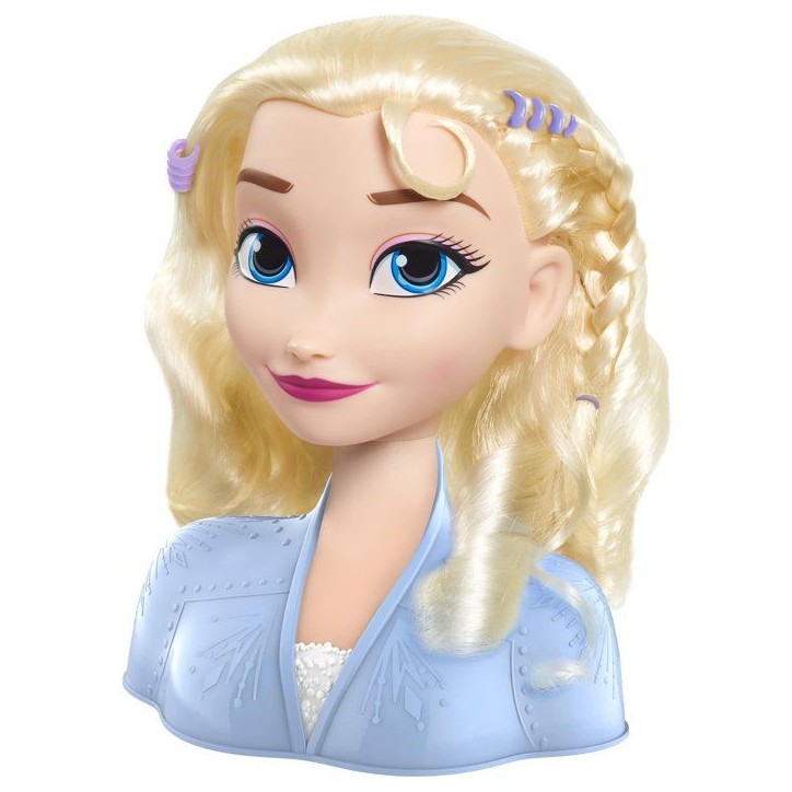 Tête à coiffer - DISNEY - La Reine des Neiges - Elsa - 14 accessoires - Dès 3 ans Tête à coiffer - DISNEY - La Reine des Neiges - Elsa - 14 accessoires - Dès 3 ans