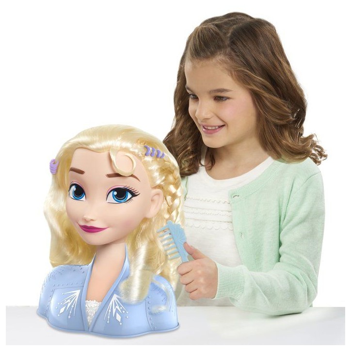 Tête à coiffer - DISNEY - La Reine des Neiges - Elsa - 14 accessoires - Dès 3 ans Tête à coiffer - DISNEY - La Reine des Neiges - Elsa - 14 accessoires - Dès 3 ans
