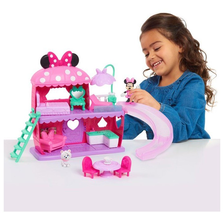 La Maison de Minnie - DISNEY - Minnie Mouse - 2 figurines + accessoires - Dès 3 ans