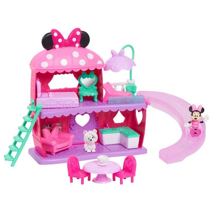 La Maison de Minnie - DISNEY - Minnie Mouse - 2 figurines + accessoires - Dès 3 ans