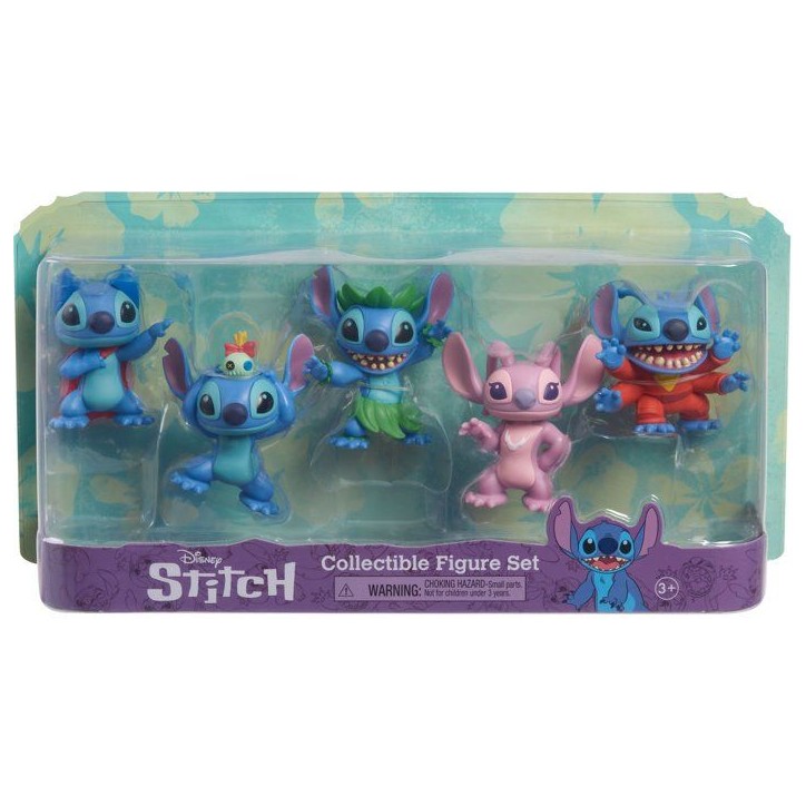 Coffret 5 figurines - DISNEY - Stitch - Non articulées - 6 cm - Dès 3 ans Coffret 5 figurines - DISNEY - Stitch - Non articulées - 6 cm - Dès 3 ans
