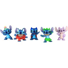 Coffret 5 figurines - DISNEY - Stitch - Non articulées - 6 cm - Dès 3 ans