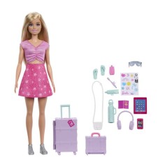 Poupée mannequin - Barbie - Malibu Aventures Sans Limites avec bagage