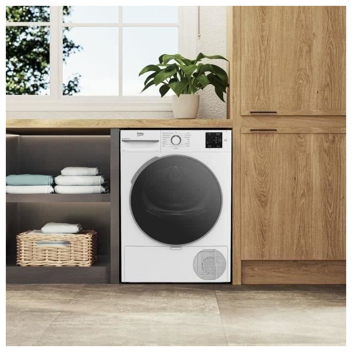 Sèche-linge pompe à chaleur BEKO B300 D0H11230 - 12 kg - Induction - L60cm - Blanc Sèche-linge pompe à chaleur BEKO B300 D0H11230 - 12 kg - Induction - L60cm - Blanc