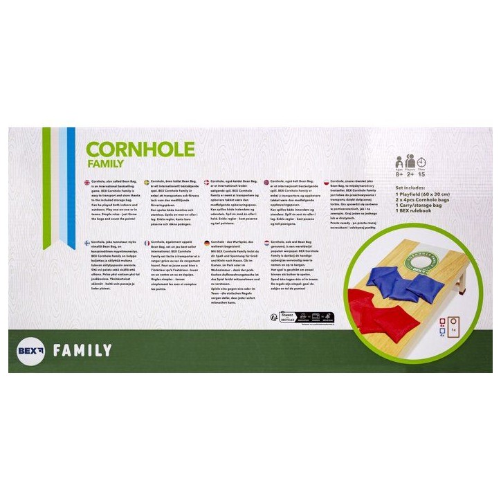 Cornhole Family - Jeu d'extérieur - BEX - 2 joueurs minimum - Dès 8 ans Cornhole Family - Jeu d'extérieur - BEX - 2 joueurs minimum - Dès 8 ans