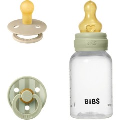 Coffret cadeau bébé - BIBS Baby Sprinkle - Embout rond - T1 - Sage