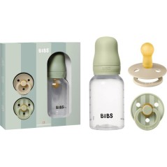 Coffret cadeau bébé - BIBS Baby Sprinkle - Embout rond - T1 - Sage
