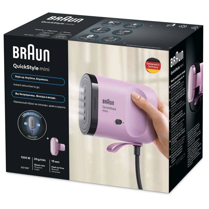 Défroisseur vapeur - BRAUN - GS1031PU - Vertical - Débit vapeur 20 g/min