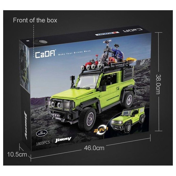 Véhicule à construire - CADA - Suzuki Jimny 1:12 - 1803 pièces - Accessoires tout-terrain