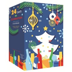 Calendrier de l'Avent Vin - 24 bouteilles de vin - 18,7 et 20 cl