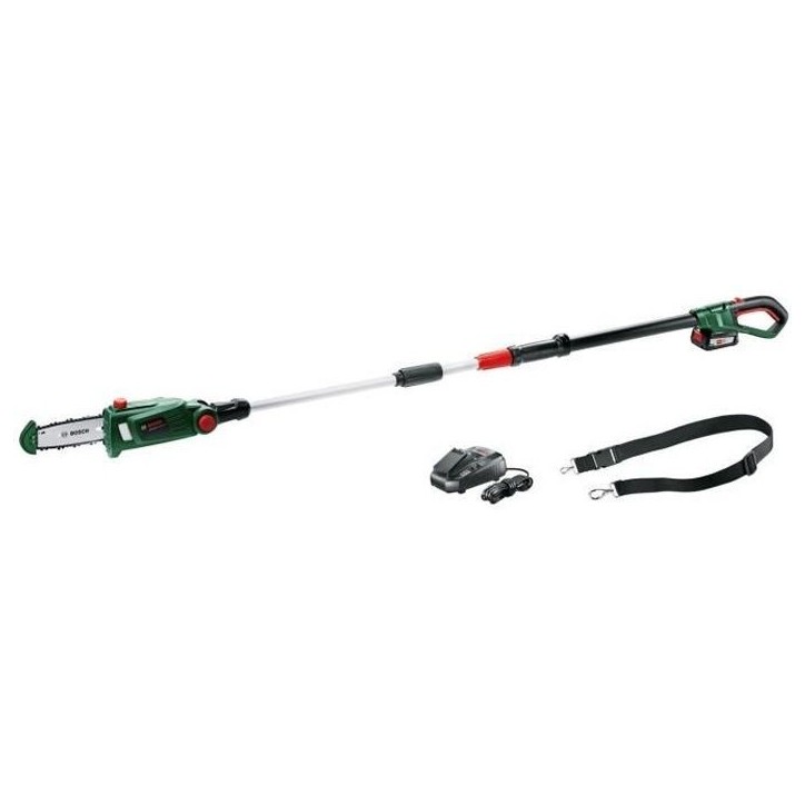 Elagueuse sur perche sans fil Bosch - UniversalChainPole 18 (Livré avec 1 batterie 18V-2,5Ah, coupe : 15cm) Elagueuse sur perche sans fil Bosch - UniversalChainPole 18 (Livré avec 1 batterie 18V-2,5Ah, coupe : 15cm)
