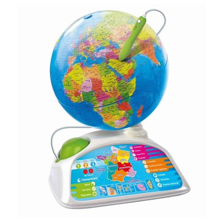 Exploraglobe - Réalité augmentée - Clementoni - Globe interactif - 500 questions - Voyage à travers le monde