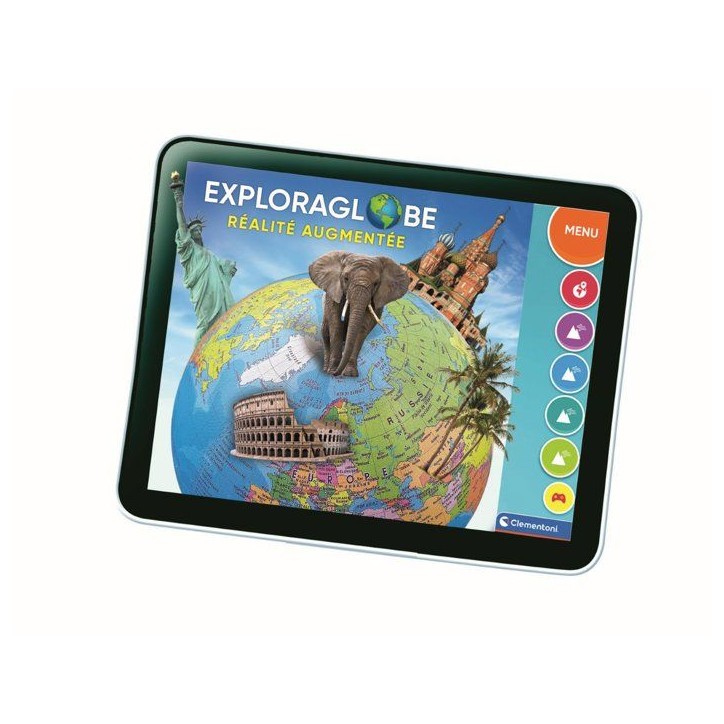 Exploraglobe - Réalité augmentée - Clementoni - Globe interactif - 500 questions - Voyage à travers le monde