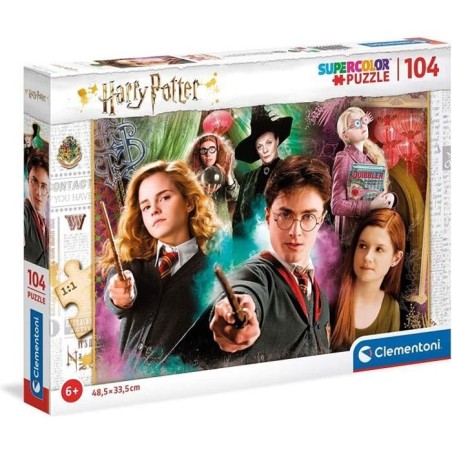 Clementoni - Harry Potter - Puzzles 104 Pièces Super - Puzzle enfant