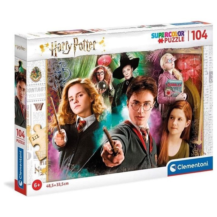 Clementoni - Harry Potter - Puzzles 104 Pièces Super - Puzzle enfant - Dès 6 ans - 38x27cm Clementoni - Harry Potter - Puzzles 104 Pièces Super - Puzzle enfant - Dès 6 ans - 38x27cm
