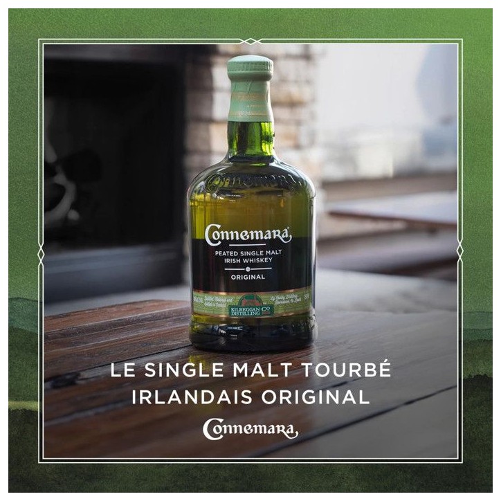 Connemara Original Single Malt Tourbé Irlandais avec étui 40% vol | 70cl