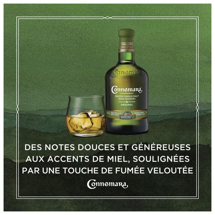 Connemara Original Single Malt Tourbé Irlandais avec étui 40% vol | 70cl