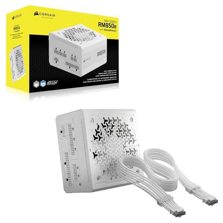 CORSAIR - RM850e ThermalProtect White - Alimentation PC - 850 W