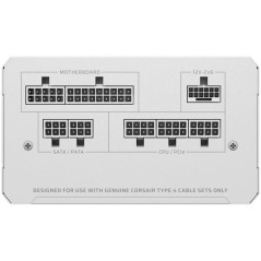 CORSAIR - RM850e ThermalProtect White - Alimentation PC - 850 W