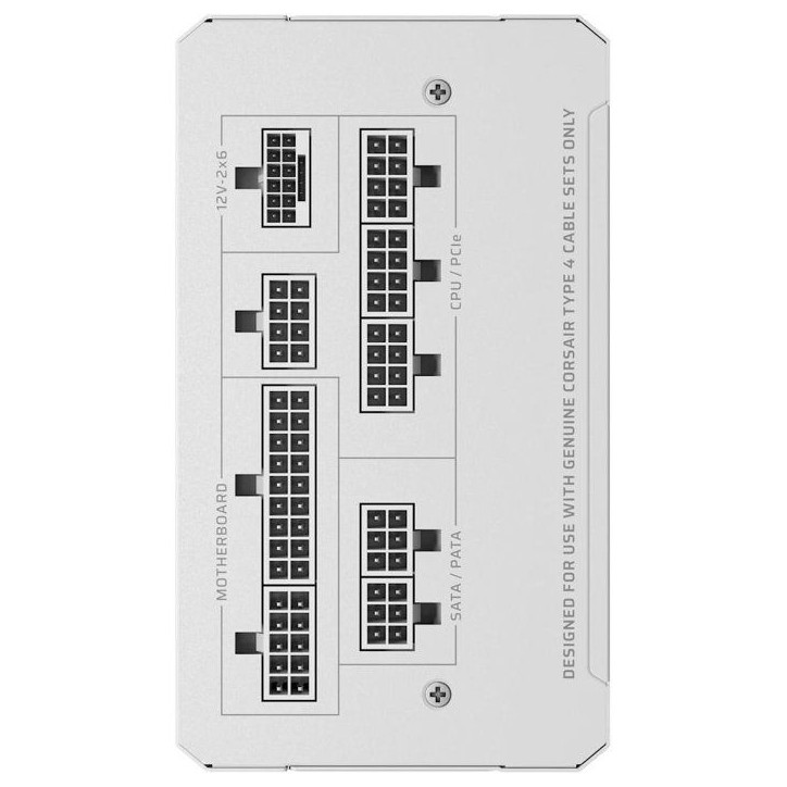 CORSAIR - RM1000e ThermalProtect White - Alimentation PC - 1000 W CORSAIR - RM1000e ThermalProtect White - Alimentation PC - 1000 W