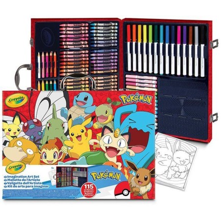 Mallette de coloriage - CRAYOLA - Inspiration Art Case Pokémon - 125