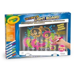 Table lumineuse à dessiner - CRAYOLA - Ultimate Light Board - LED intégrées - Feutres Gel FX