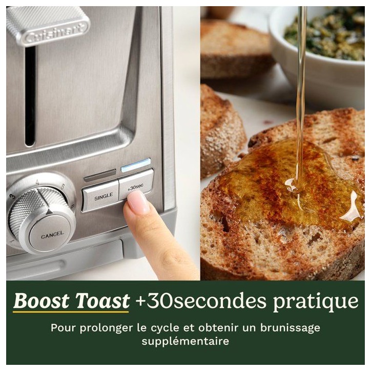Grille-pain - CUISINART - Core Collection - 2 tranches - Fentes extra larges - Inox Grille-pain - CUISINART - Core Collection - 2 tranches - Fentes extra larges - Inox