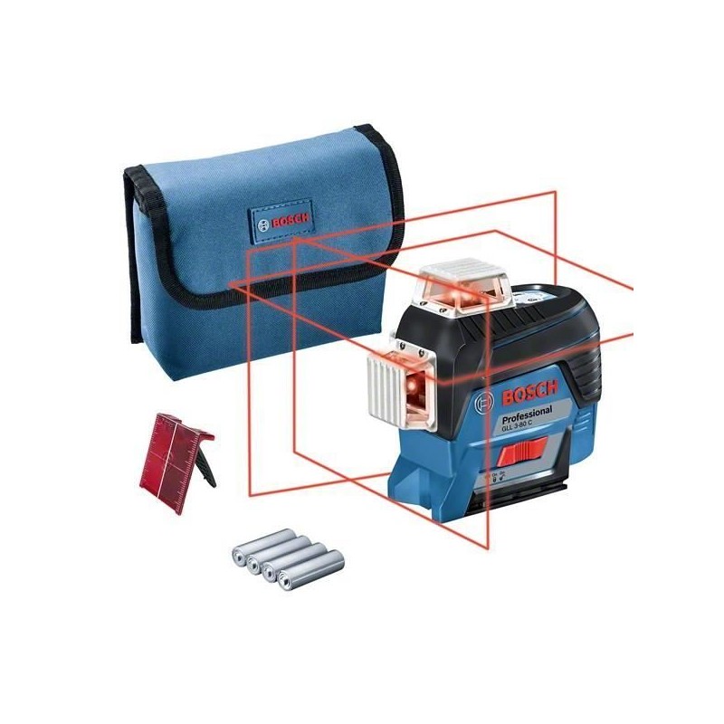 Niveau laser lignes Bosch Professional GLL 3-80 C - 0601063R00 - Noir Niveau laser lignes Bosch Professional GLL 3-80 C - 0601063R00 - Noir