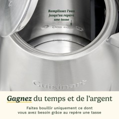 Bouilloire électrique - CUISINART - Core Collection - 1,7 L - Acier inoxydable - Double paroi