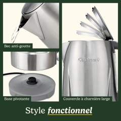 Bouilloire électrique - CUISINART - Core Collection - 1,7 L - Acier i
