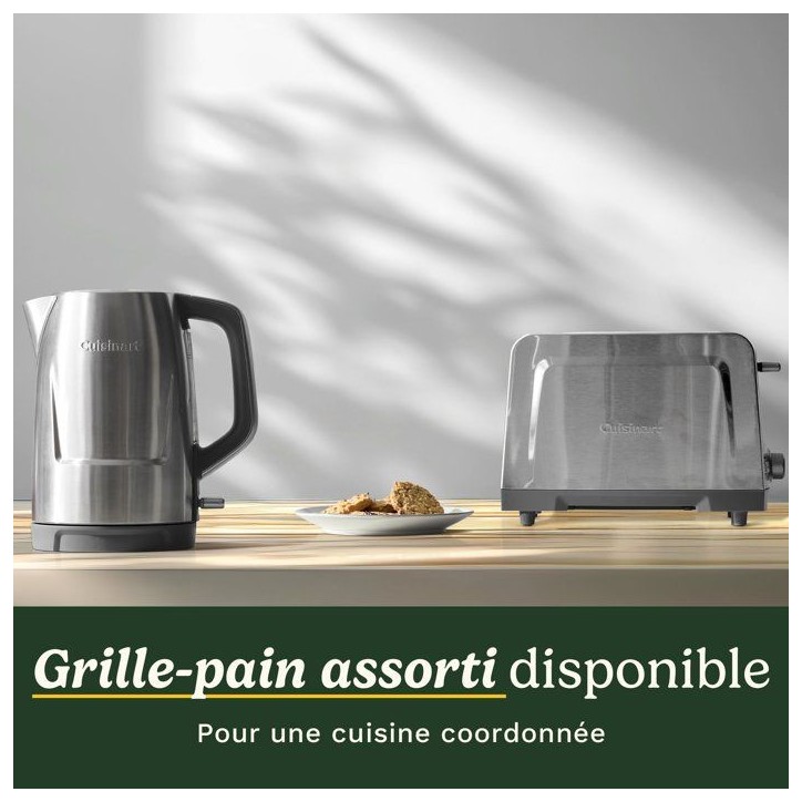 Bouilloire électrique - CUISINART - Core Collection - 1,7 L - Acier inoxydable - Double paroi Bouilloire électrique - CUISINART - Core Collection - 1,7 L - Acier inoxydable - Double paroi