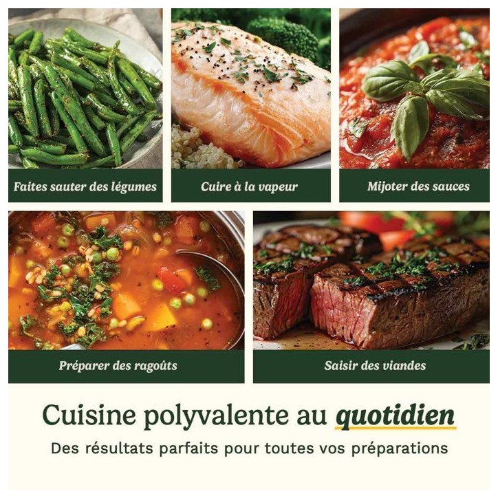 Batterie de cuisine antiadhésive - CUISINART - Ceramica XT - 11 pièces - Revêtement céramique renforcé au titane - Tous feu Batterie de cuisine antiadhésive - CUISINART - Ceramica XT - 11 pièces - Revêtement céramique renforcé au titane - Tous feu