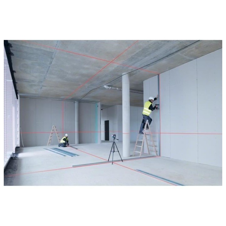 Niveau laser lignes Bosch Professional GLL 3-80 C - 0601063R00 - Noir et bleu - Sans fil - Portée 120 m Niveau laser lignes Bosch Professional GLL 3-80 C - 0601063R00 - Noir et bleu - Sans fil - Portée 120 m
