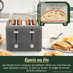 Grille-pain - CUISINART - Core Collection - 4 tranches - Fentes extra