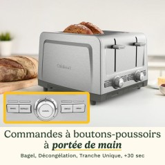 Grille-pain - CUISINART - Core Collection - 4 tranches - Acier inoxydable - QuickView™