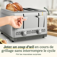 Grille-pain - CUISINART - Core Collection - 4 tranches - Acier inoxyda