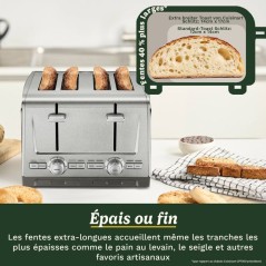 Grille-pain - CUISINART - Core Collection - 4 tranches - Acier inoxyda
