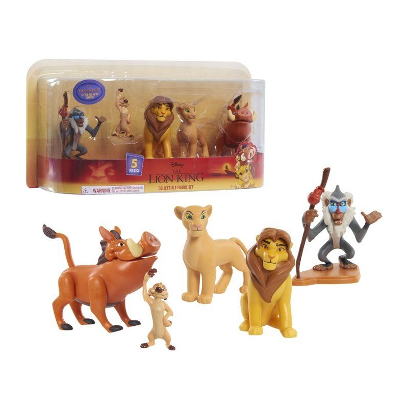 Coffret 5 figurines - DISNEY - Le Roi Lion - Non articulées - 8 cm -