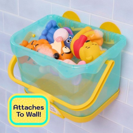 Jouets de bain - DISNEY Winnie l'Ourson - 5 figurines - Panier de rangement - 12 cm