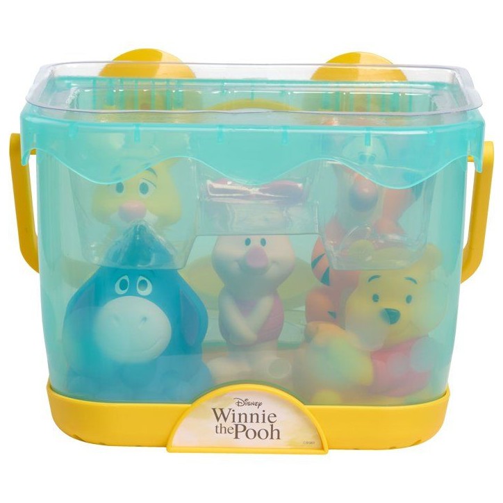 Jouets de bain - DISNEY Winnie l'Ourson - 5 figurines - Panier de rangement - 12 cm Jouets de bain - DISNEY Winnie l'Ourson - 5 figurines - Panier de rangement - 12 cm