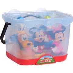 Jouets de bain - DISNEY Mickey Mouse - 5 figurines - Panier de rangeme