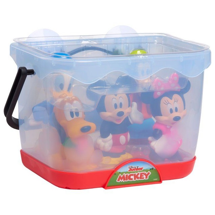 Jouets de bain - DISNEY Mickey Mouse - 5 figurines - Panier de rangement - 12 cm Jouets de bain - DISNEY Mickey Mouse - 5 figurines - Panier de rangement - 12 cm