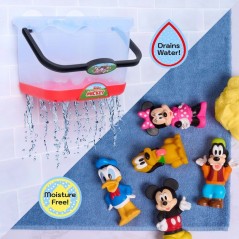 Jouets de bain - DISNEY Mickey Mouse - 5 figurines - Panier de rangeme